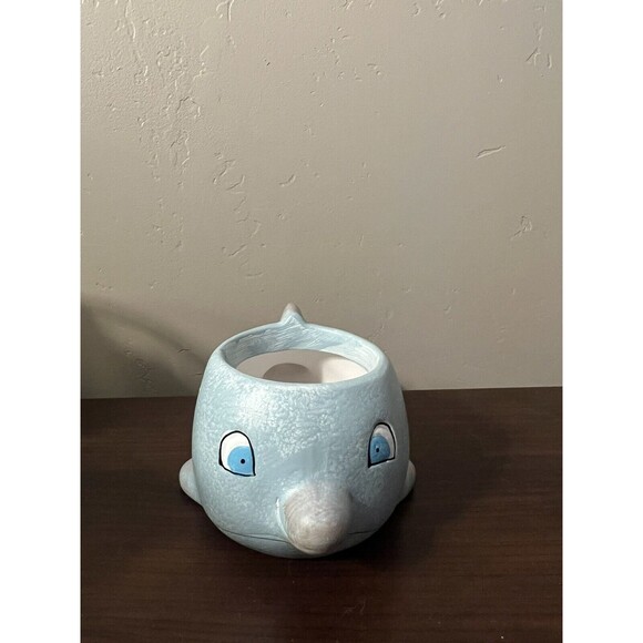 Ceramic Dolphin Planter - Picture 1 of 3